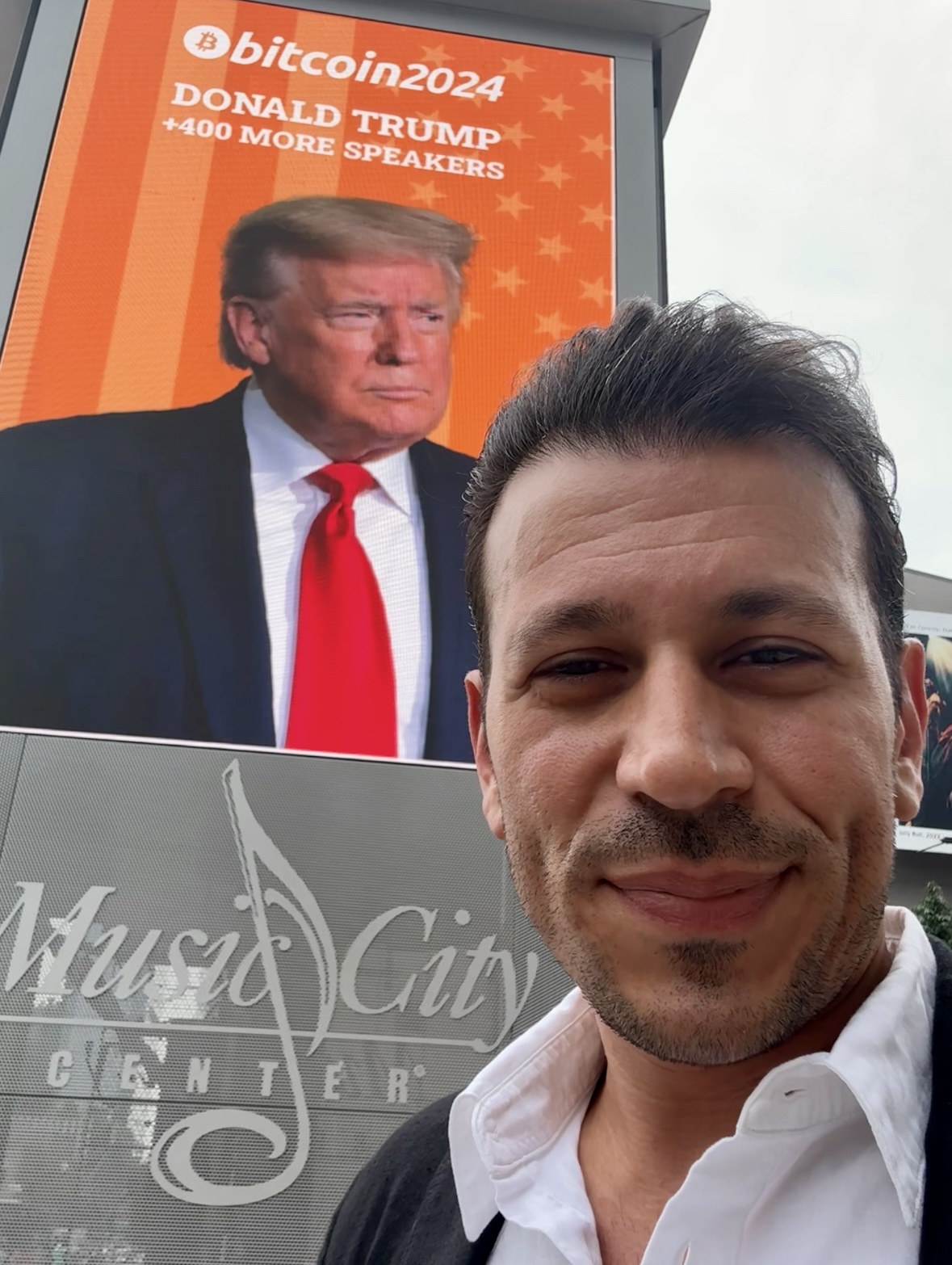Jon Matthew Romano with trump